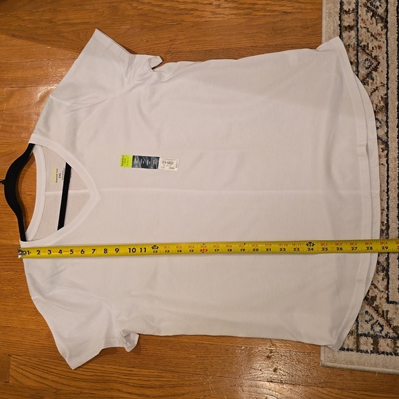 TEK GEAR BRAND WOMENS PLUS SIZE WHITE V-NECK SHORT SLEEVES TEE SIZE XXL - Picture 8 of 10